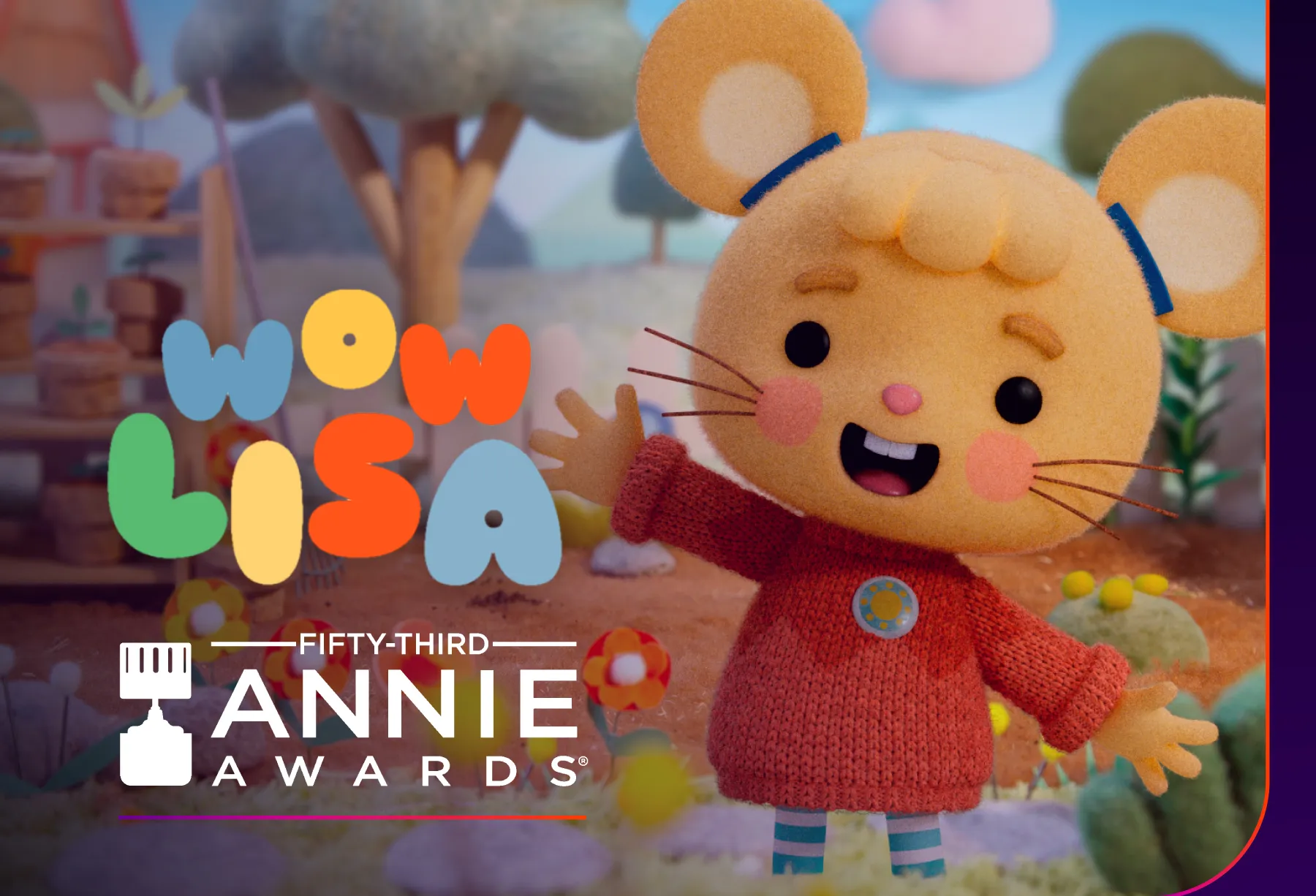 Animación chilena brilla en los “Oscar de la animación”: Wow Lisa de Punkrobot y CNTV gana un Annie Award internacional